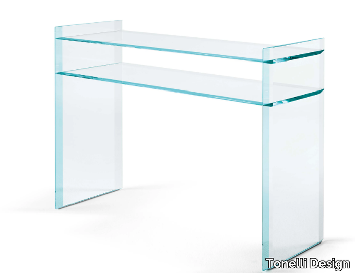 QUILLER - Glass console table _ Tonelli Design