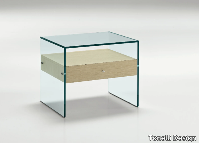 SECRET - Glass bedside table _ Tonelli Design