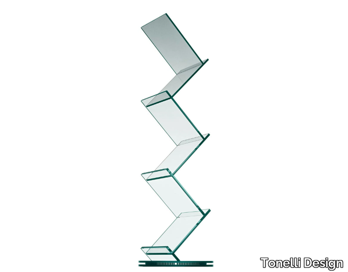 ALBERO - Swivel glass bookcase _ Tonelli Design