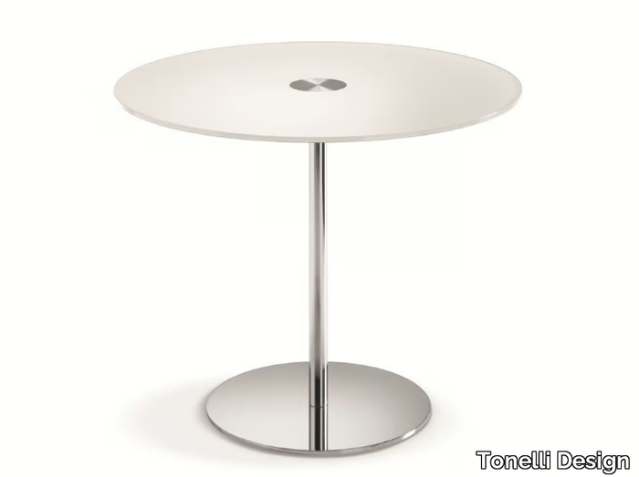 FARNIENTE ALTO - Round tempered glass table _ Tonelli Design