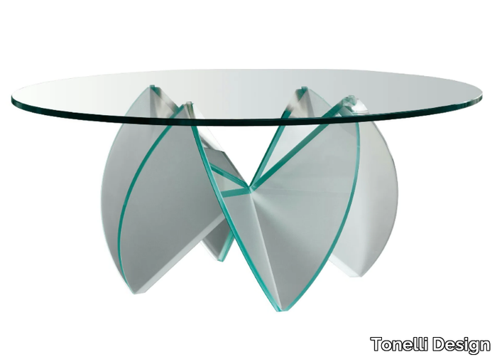 ROSA DEL DESERTO - Glass coffee table _ Tonelli Design