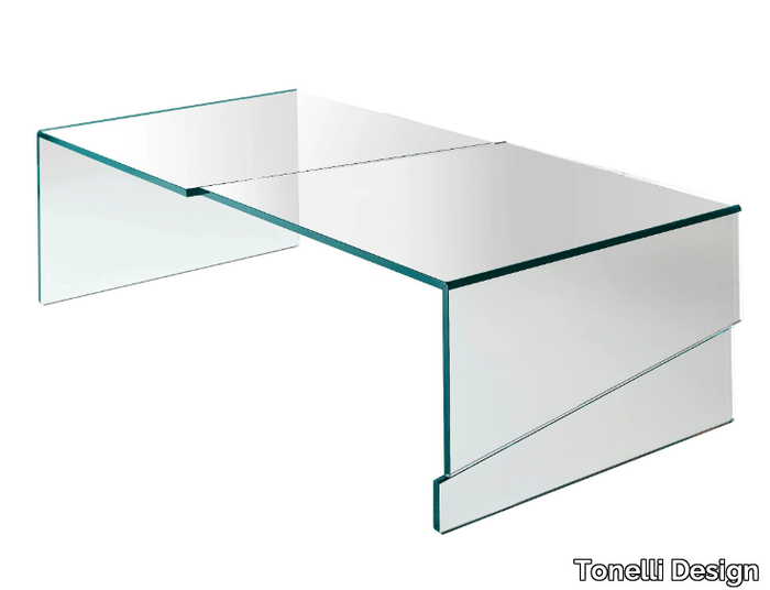 STRAPPO - Glass coffee table _ Tonelli Design