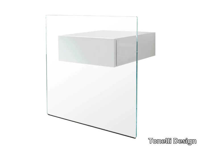 DO-MO - Glass bedside table _ Tonelli Design