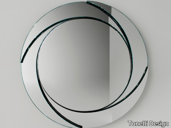 WHIRL - Round wall-mounted mirror _ Tonelli Design