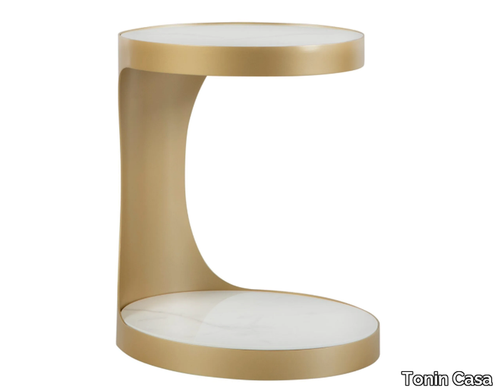 MODÌ - Round steel side table _ Tonin Casa