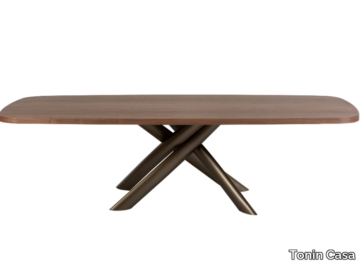 STYLE - Rectangular walnut table _ Tonin Casa