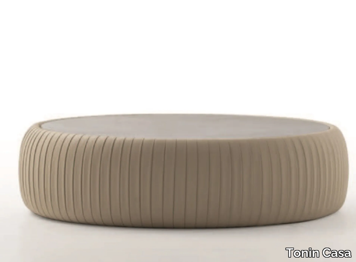 PLISSÈ - Low Eco-leather coffee table _ Tonin Casa