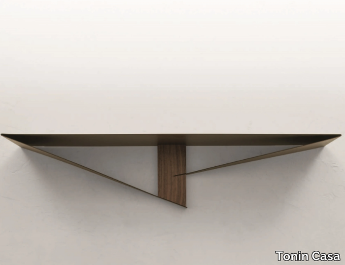 ALBATROS - Rectangular wall-mounted painted metal console table _ Tonin Casa