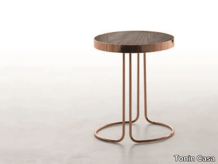 CORA - Round high side table _ Tonin Casa