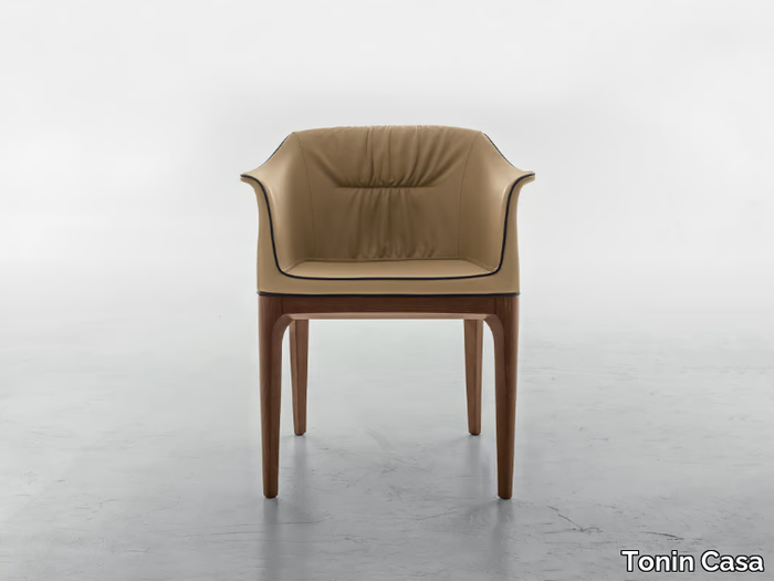 MIVIDA - Upholstered easy chair with armrests _ Tonin Casa