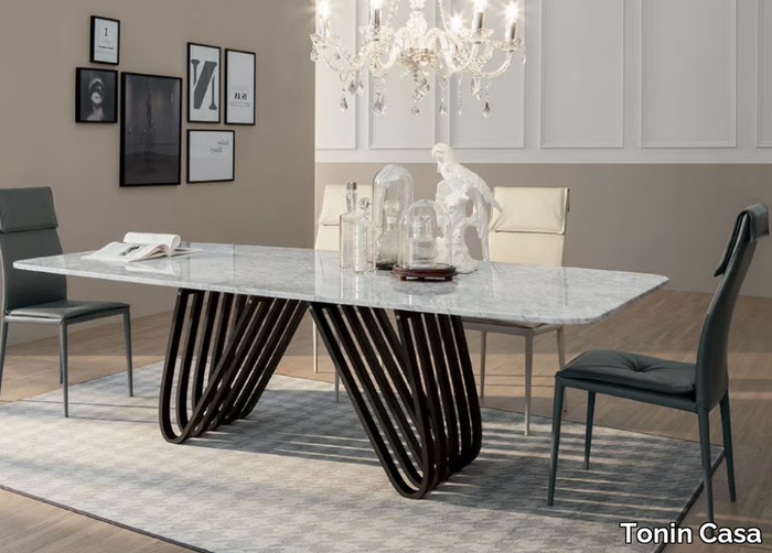 ARPA - Rectangular marble living room table _ Tonin Casa