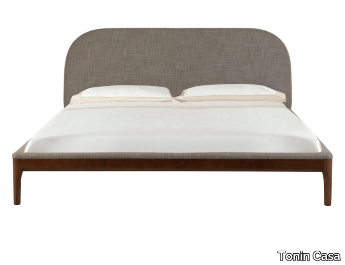 BERNINI - Fabric double bed with upholstered headboard _ Tonin Casa