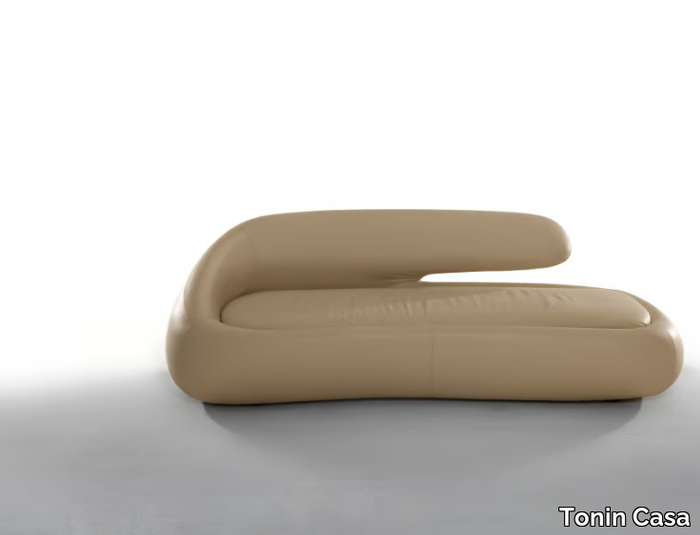 DUNY - Upholstered leather day bed _ Tonin Casa