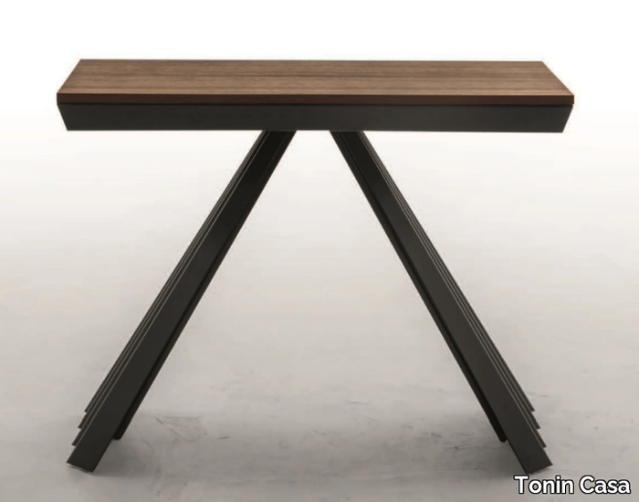 VENTAGLIO - Melamine-faced chipboard console table / table _ Tonin Casa