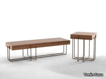 CRUZ - Low wooden coffee table _ Tonin Casa