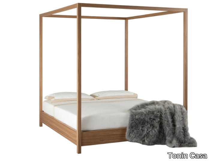 HAVANA - Walnut double bed _ Tonin Casa