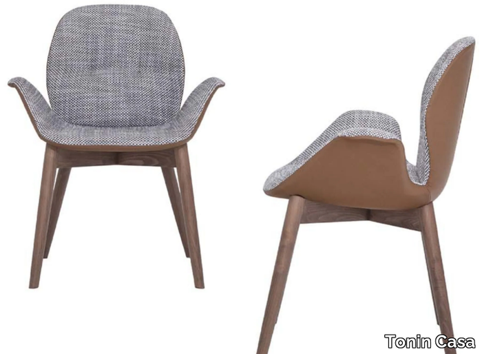 SORRENTO ÈSPRIT - Fabric chair with armrests _ Tonin Casa