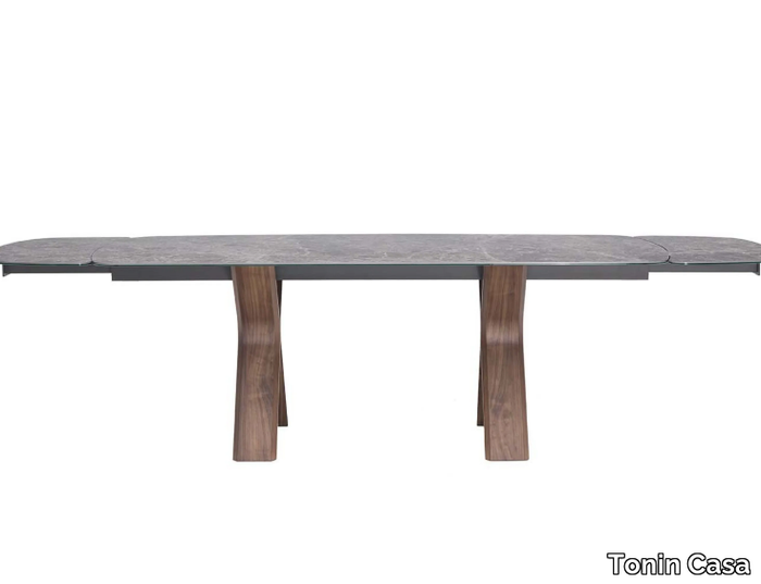 STILL - Extending porcelain stoneware table _ Tonin Casa