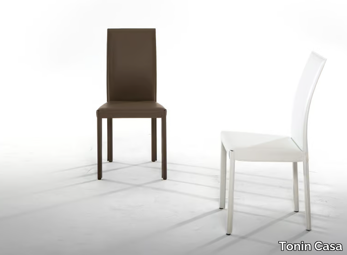 PLAZA - Upholstered leather chair _ Tonin Casa