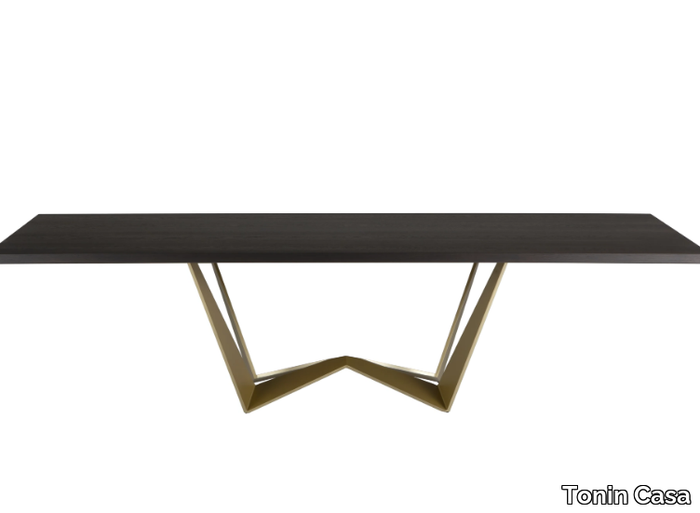 REVERSE - Rectangular solid wood table _ Tonin Casa