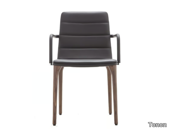 PIT - Upholstered wooden chair with armrests _ Tonon