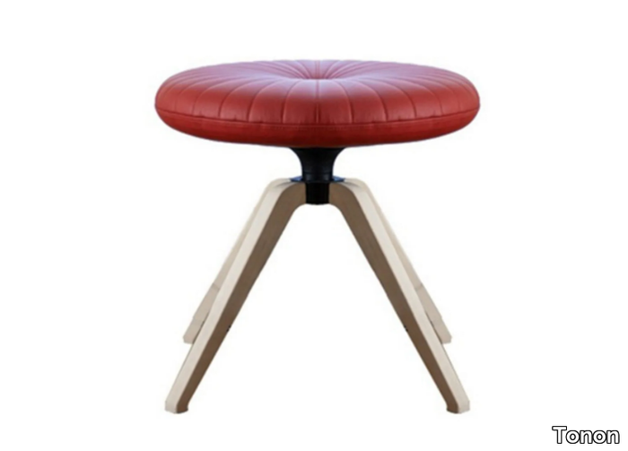 TURNA AROUND - Swivel wooden stool _ Tonon