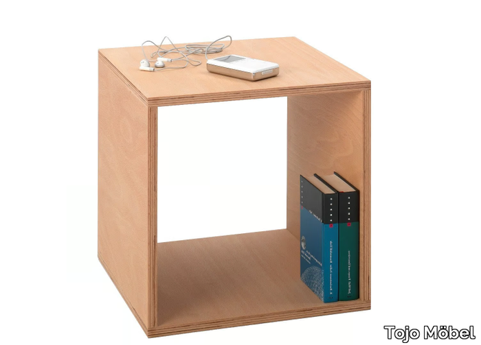 CUBE - Beech coffee table / bedside table _ Tojo Möbel