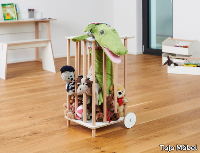 ZOO - Beech toy storage box with castors _ Tojo Möbel