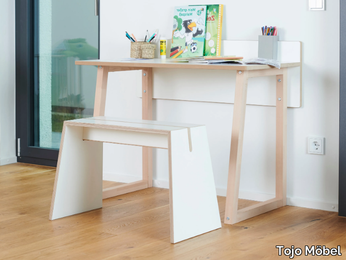 WERK - Rectangular wooden Kids writing desk _ Tojo Möbel