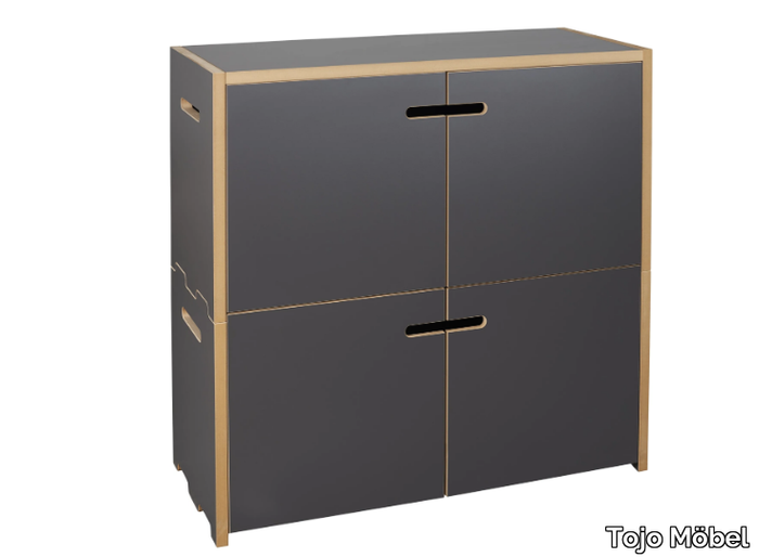 HOCHSTAPLER - MDF office storage unit with hinged doors _ Tojo Möbel