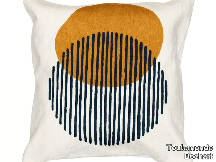 SOLEIL LEVANT - Square motif cushion _ Toulemonde Bochart