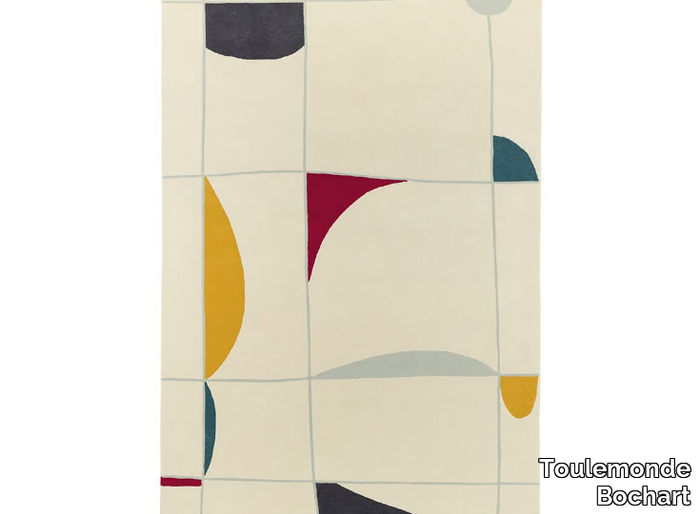 STABILE MULTI - Rectangular patterned wool rug _ Toulemonde Bochart