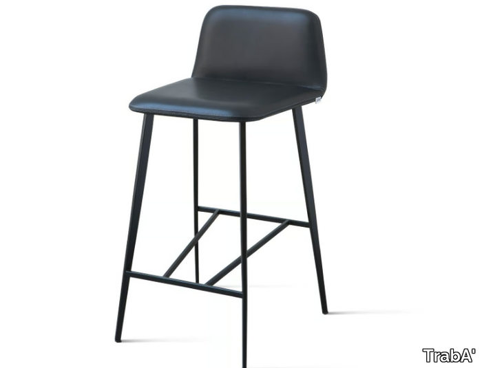 BARDOT MET - Leather barstool _ TrabA'