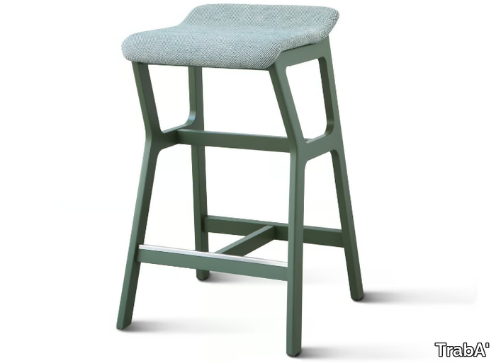 NHINO - Fabric stool with footrest _ TrabA'