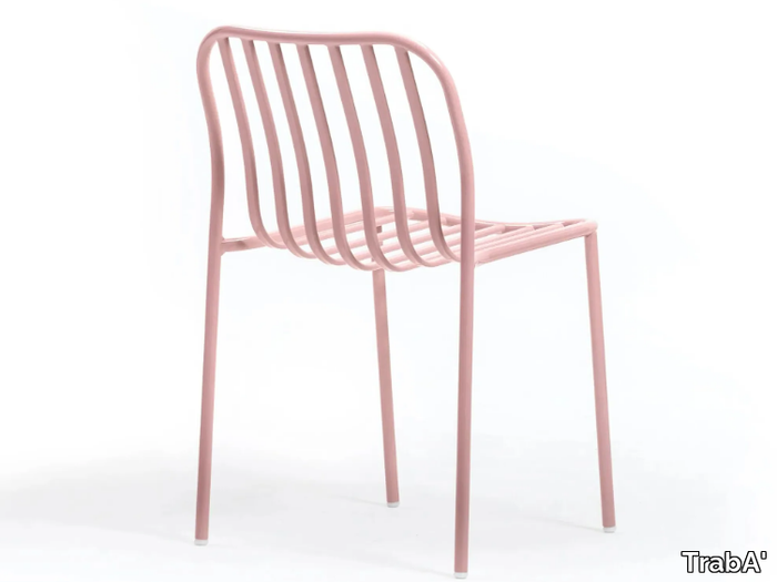 METIS LINE - Stackable metal chair open back _ TrabA'