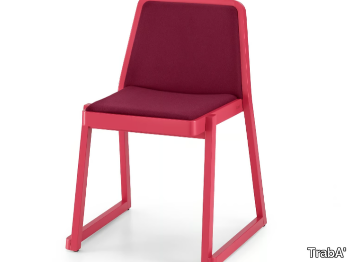 ROXANNE - Sled base upholstered chair _ TrabA'