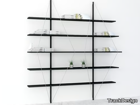 VOILE' - Wall-mounted steel bookcase _ TrackDesign