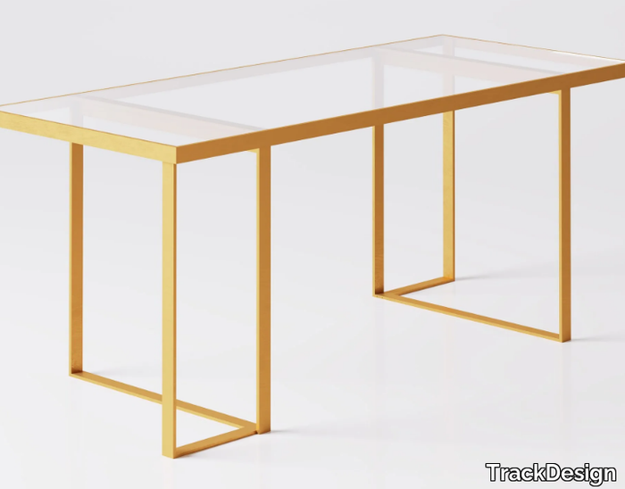 JACKIE - Rectangular glass table _ TrackDesign