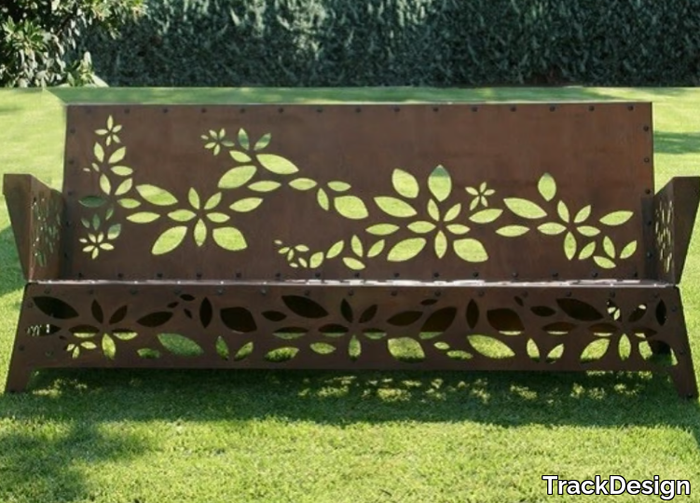 HANAMI - 3 seater Corten™ sofa _ TrackDesign