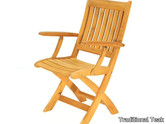 ALEXIA - Folding teak garden chair _ Traditional Teak