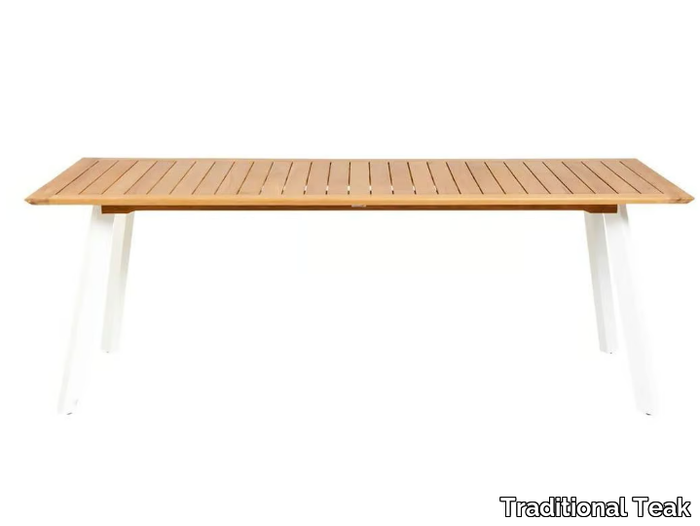 LUNA - Rectangular teak garden table _ Traditional Teak