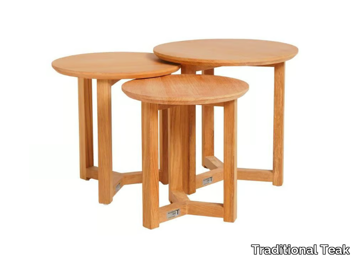 MANON - Teak garden side table _ Traditional Teak