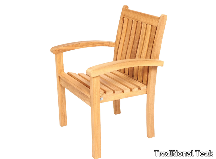 VICTORIA - Stackable teak garden chair _ Traditional Teak