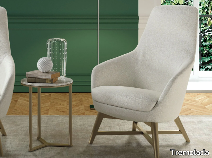 KATY TOP - Fabric armchair with armrests _ Tremolada