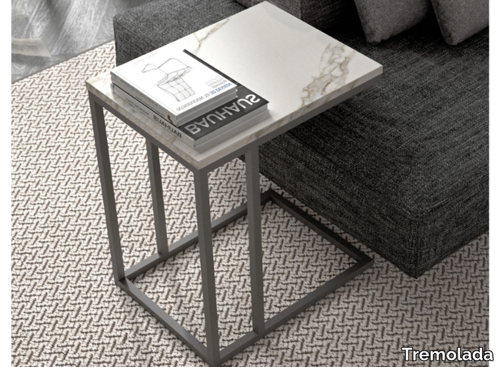 SQUARE - Handmade rectangular side table _ Tremolada