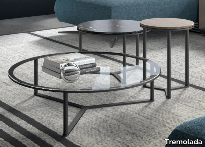 ROD - Round custom handmade coffee table _ Tremolada