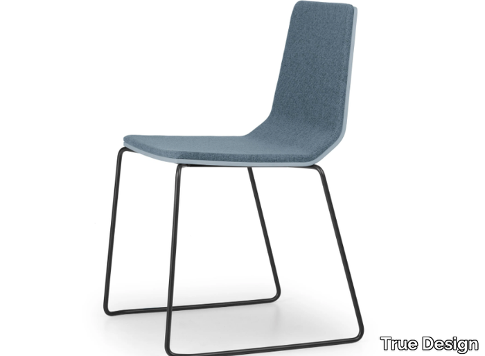 MARINA - Sled base chair with integrated cushion _ True Design