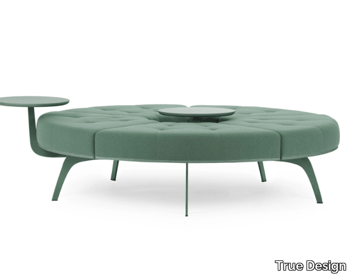 MILLEPIEDI - Round fabric bench _ True Design