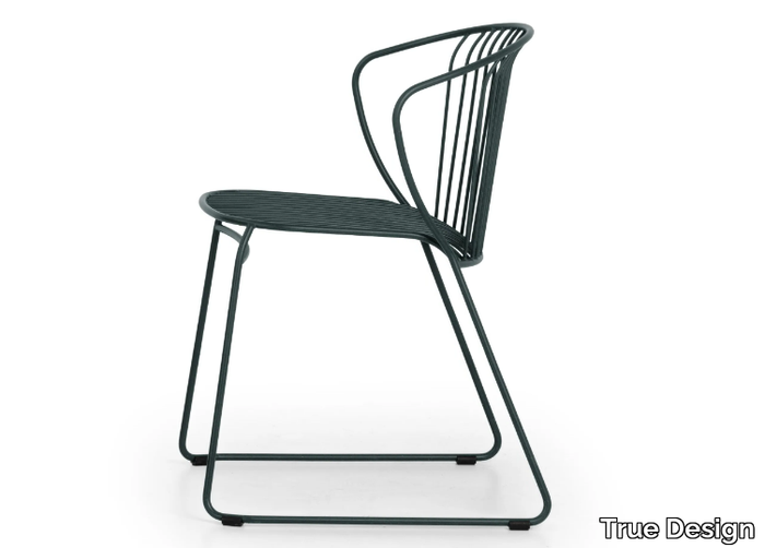 NOT OUT - Sled base metal garden chair _ True Design