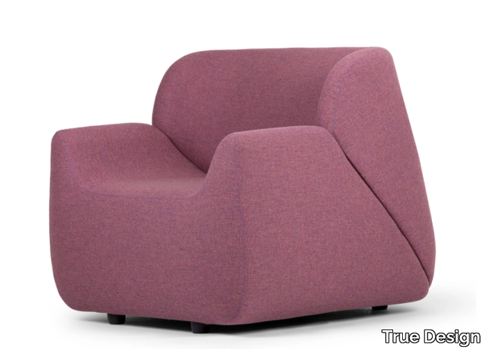 ALADDIN - Fabric armchair with armrests _ True Design